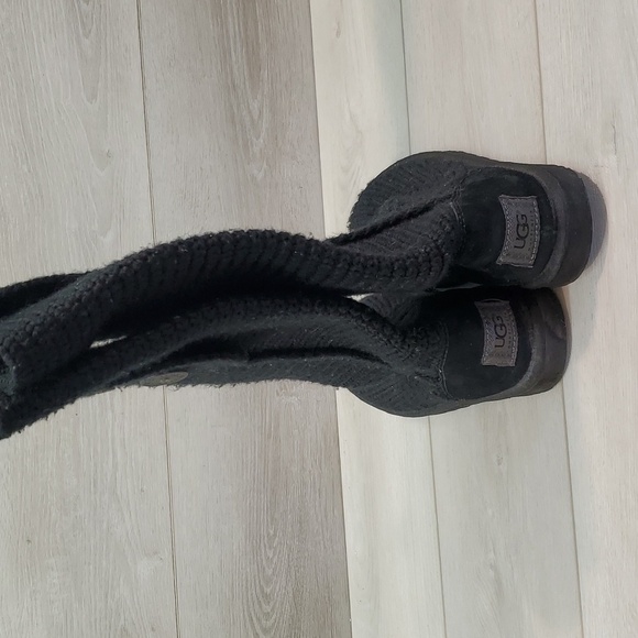 Ugg Australia Women 5819 Comfort Tall Sweater Cardi Knit boots shoes sz 9 - Picture 6 of 10